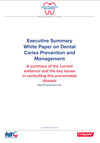 Executive summary white paper on dental caries prevention and management_white paper